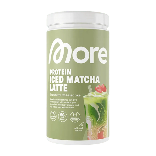 More Nutrition Protein Iced Matcha Latte | 500g - Strawberry Cheesecake - fitgrade.ch