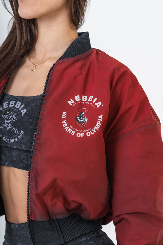 Nebbia Washed-Off Women's Bomber Jacket LEGEND - fitgrade.ch