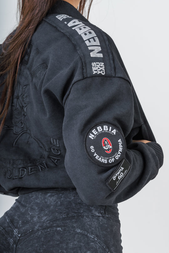 Nebbia Washed-Off Women's Bomber Jacket LEGEND - fitgrade.ch