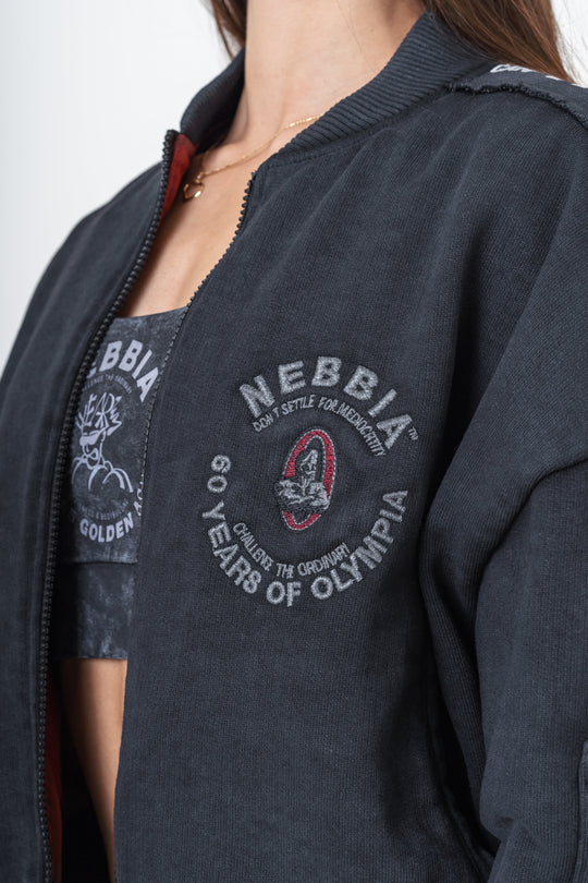 Nebbia Washed-Off Women's Bomber Jacket LEGEND - fitgrade.ch