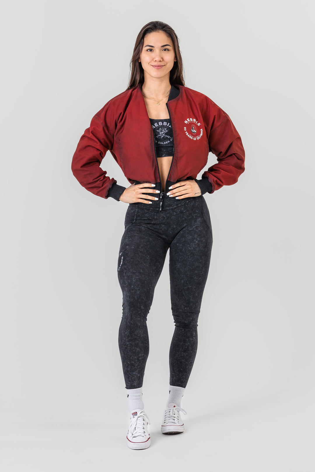 Nebbia Washed-Off Women's Bomber Jacket LEGEND - fitgrade.ch