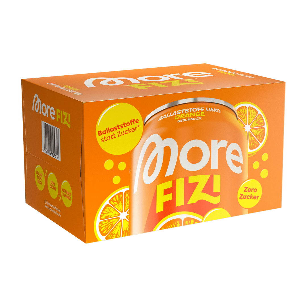 More Nutrition More FIZI | 330ml - 6 x 330ml / Orange - fitgrade.ch