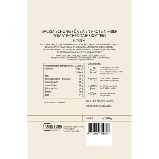 Unefoods Low-Carb Protein-Brotbackmischung | 370g - fitgrade.ch