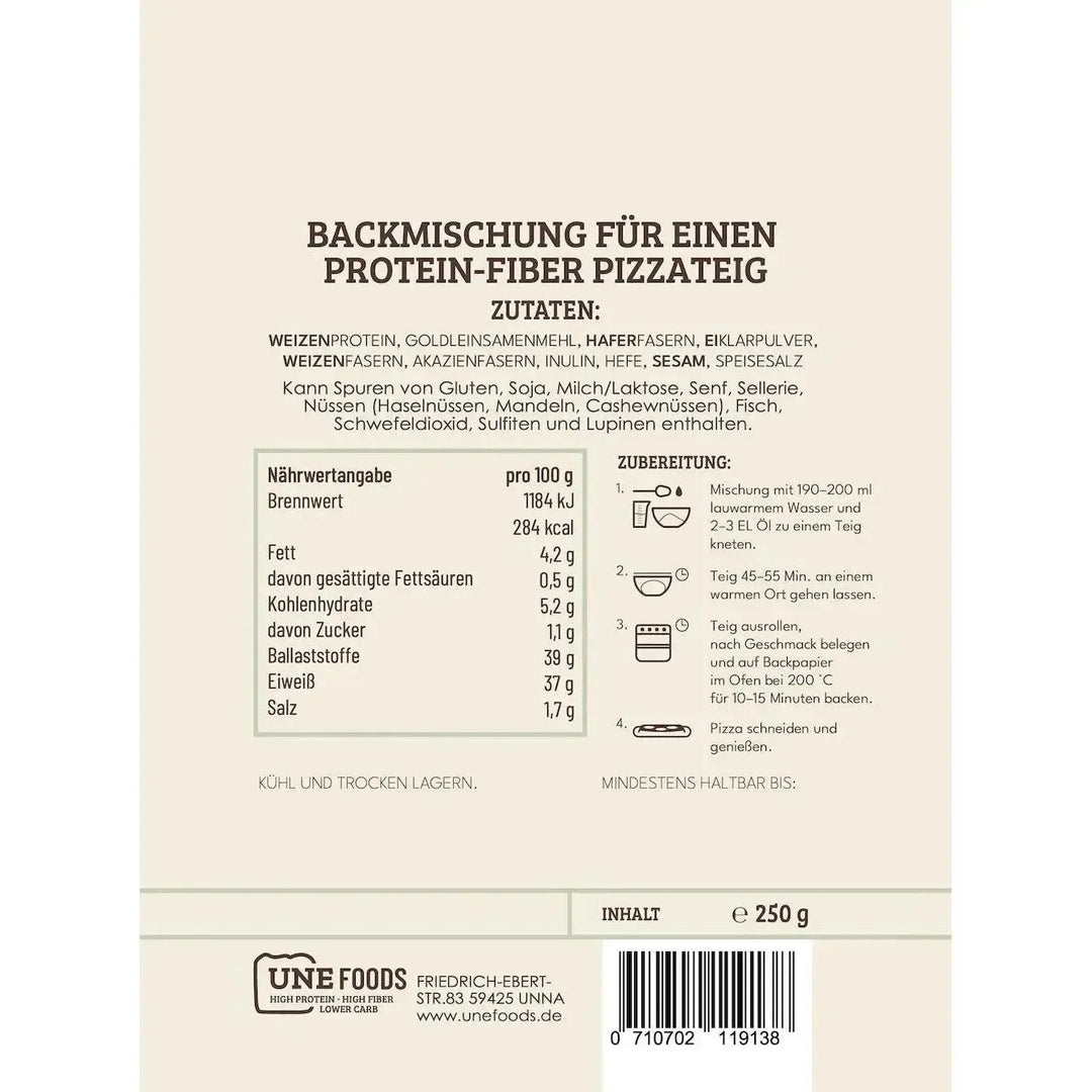 Unefoods Low-Carb Protein Pizza | 250g - fitgrade.ch