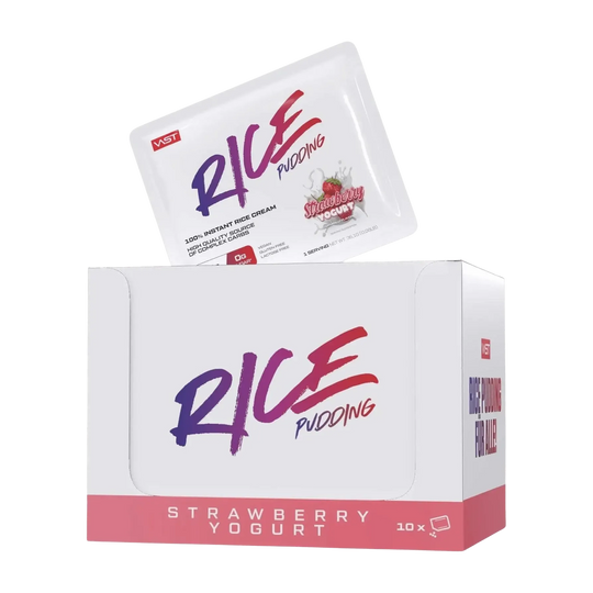 VAST Rice Pudding To-Go Box | 10x30g Strawberry Yogurt - fitgrade.ch