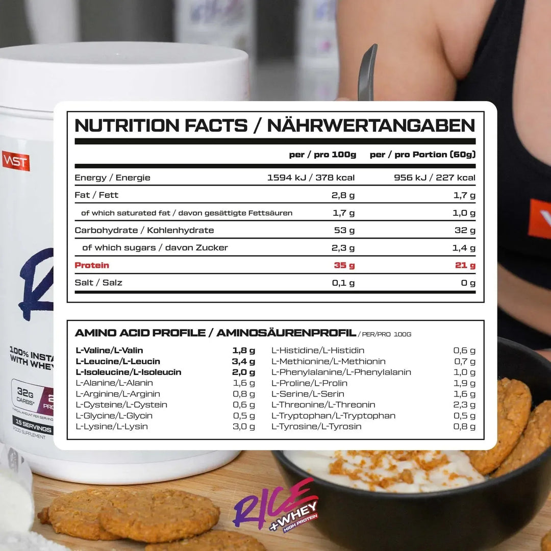 VAST Rice + Whey | 900g - fitgrade.ch
