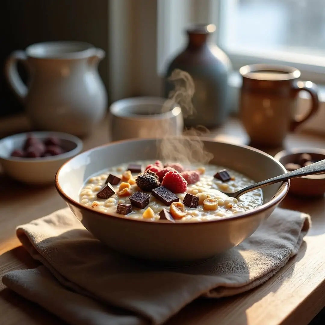 Cremiges Winter-Schoko-Porridge - fitgrade.ch