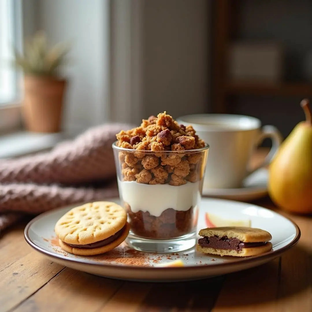 Cocoa-Cream-Cookie-Dessert im Glas - fitgrade.ch