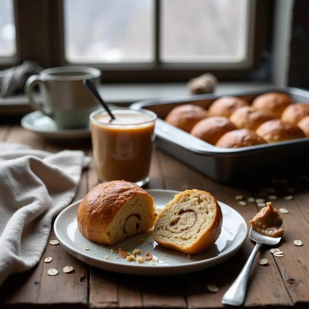 Warme 3-Zutaten-Nussbrötchen - fitgrade.ch