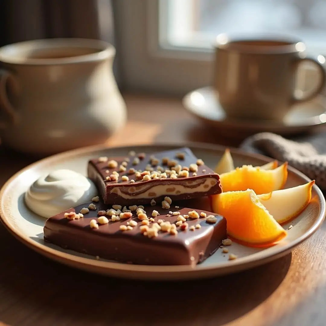 Proteinriegel-Winterdessert mit Joghurt und Früchten - fitgrade.ch