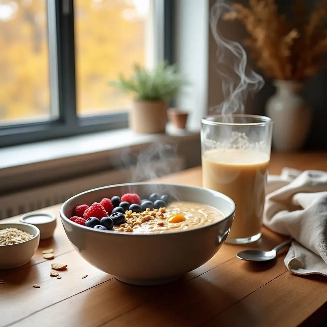 Wärmender Protein-Porridge mit Whey - fitgrade.ch