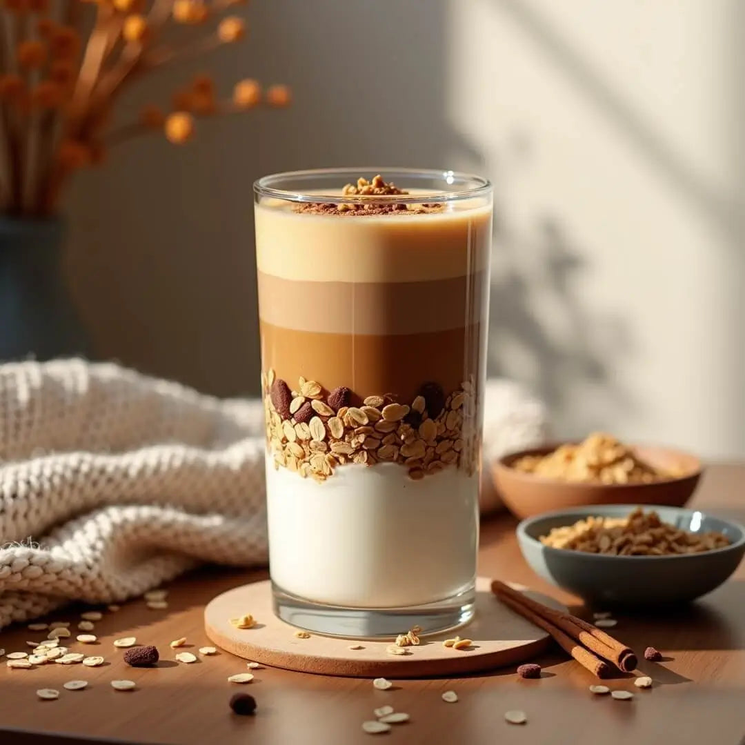 Cremiger Protein Coffee Parfait mit Joghurt und Granola - fitgrade.ch