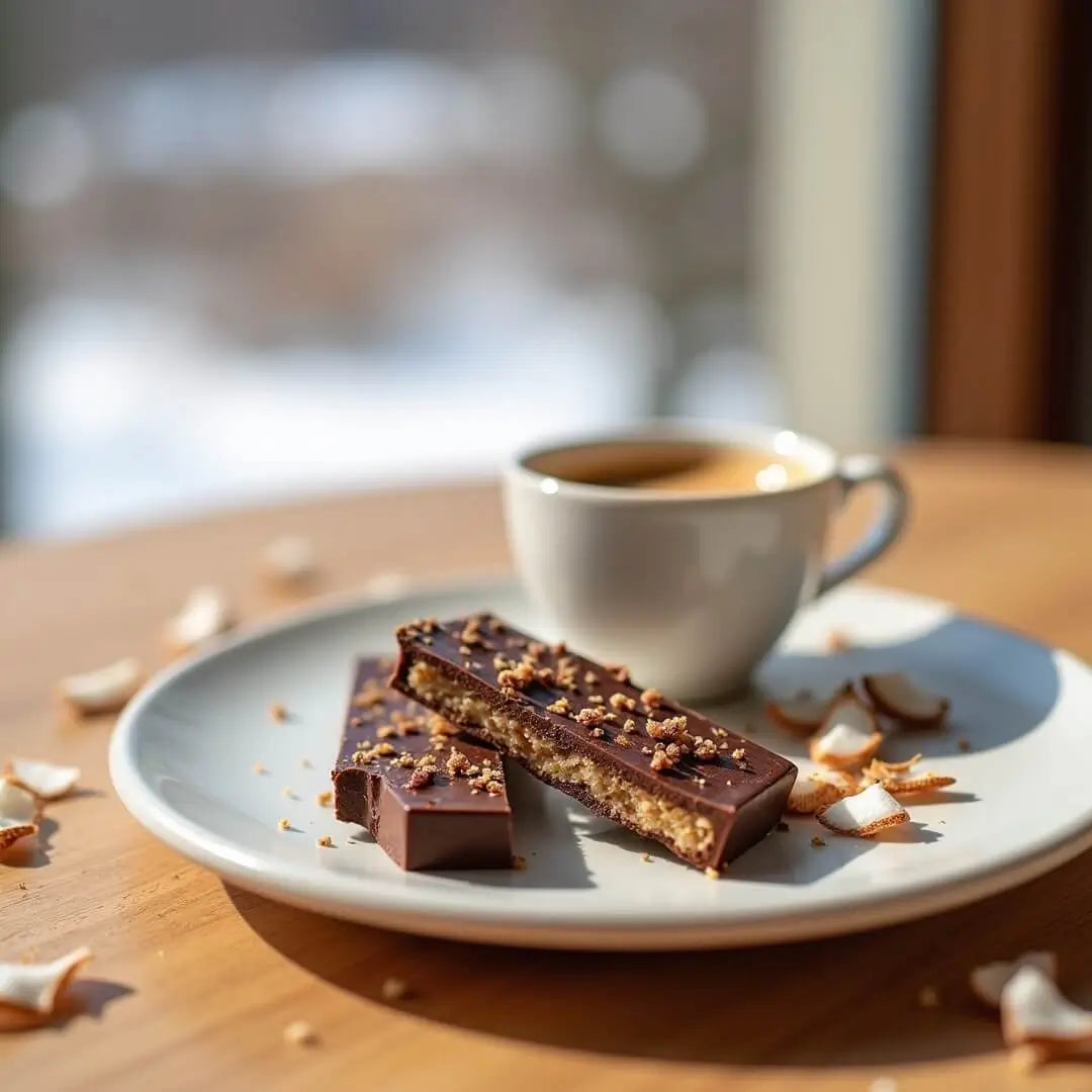 Winterlicher Kokos-Protein-Degustationsteller - fitgrade.ch