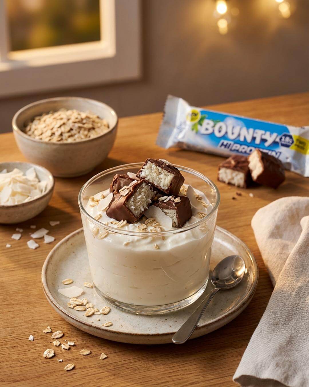 Cremiger Kokos-Protein-Dessertbecher - fitgrade.ch