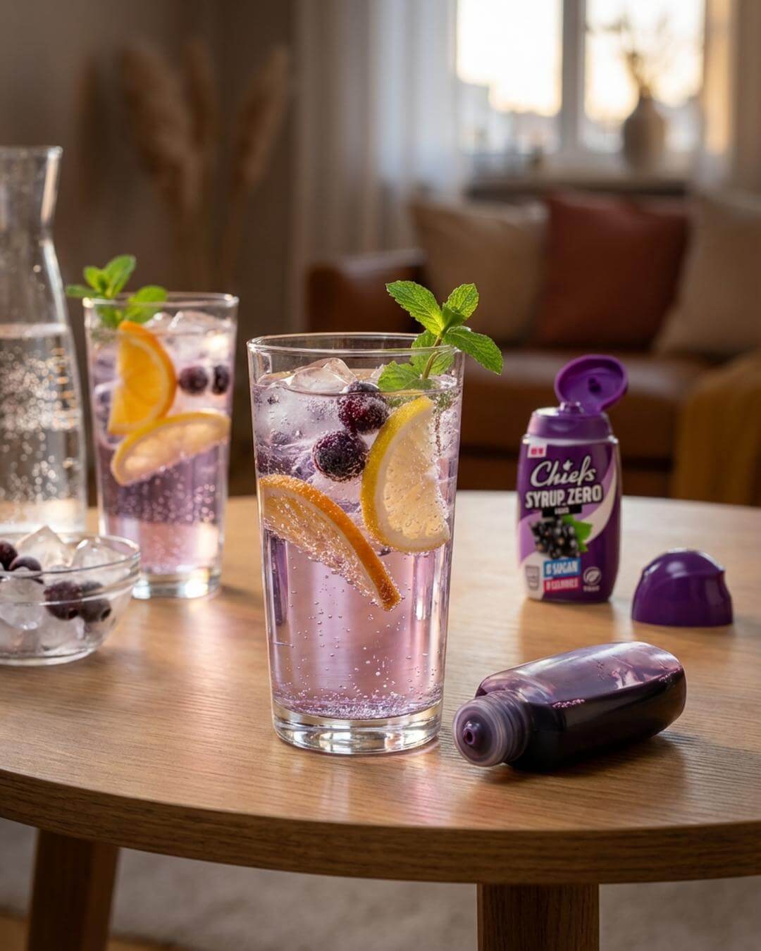 Cassis-Faux-Spritz ohne Zucker - fitgrade.ch