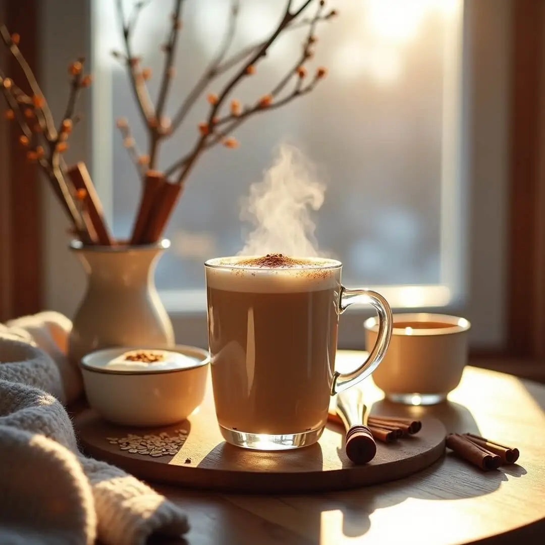 Wärmender Protein-Dessert-Latte - fitgrade.ch