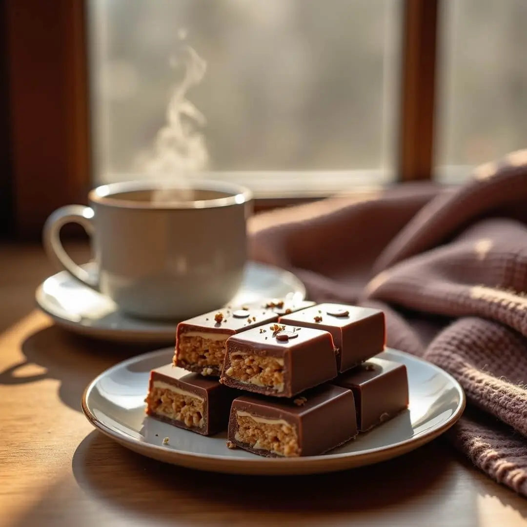 Winterlich angewärmter Proteinriegel-Snack - fitgrade.ch