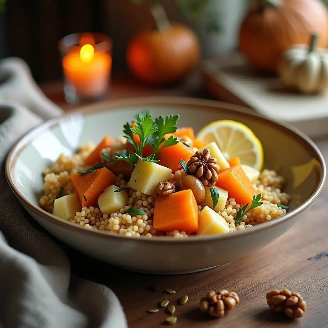 Warmer Winter-Couscous mit Ofengemüse - fitgrade.ch