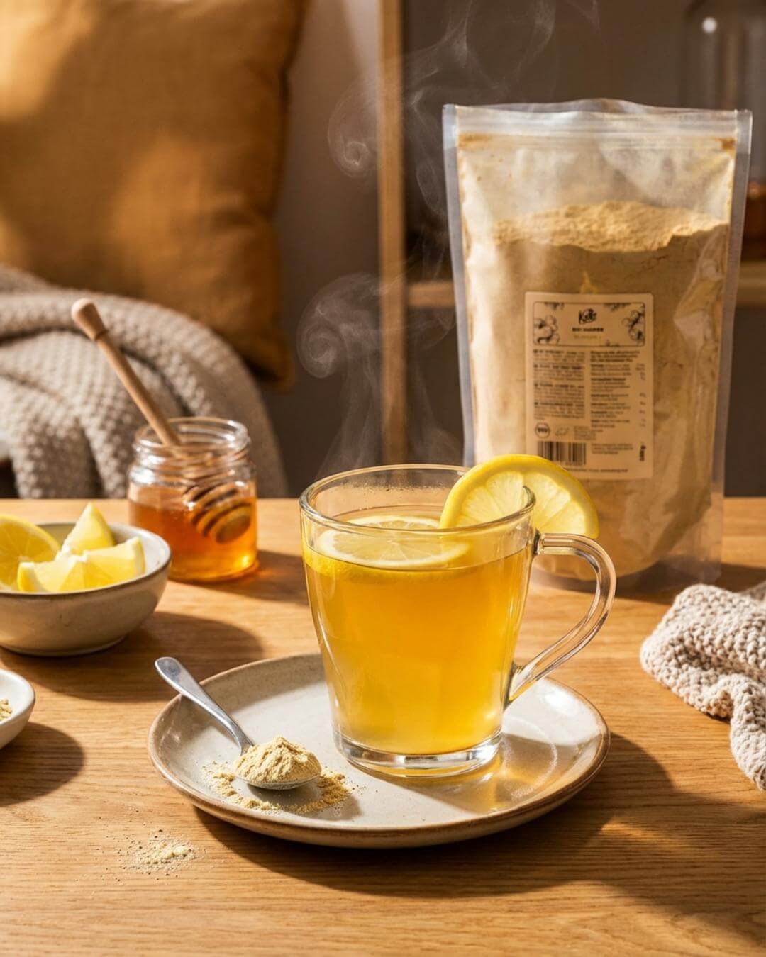 Wohltuender Ingwer-Zitronen-Tee - fitgrade.ch