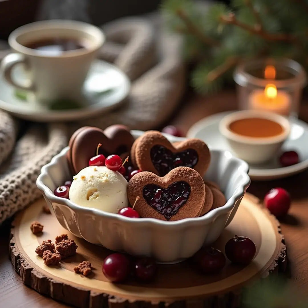 Warmes Lebkuchen-Kirsch-Dessert mit Vanille - fitgrade.ch