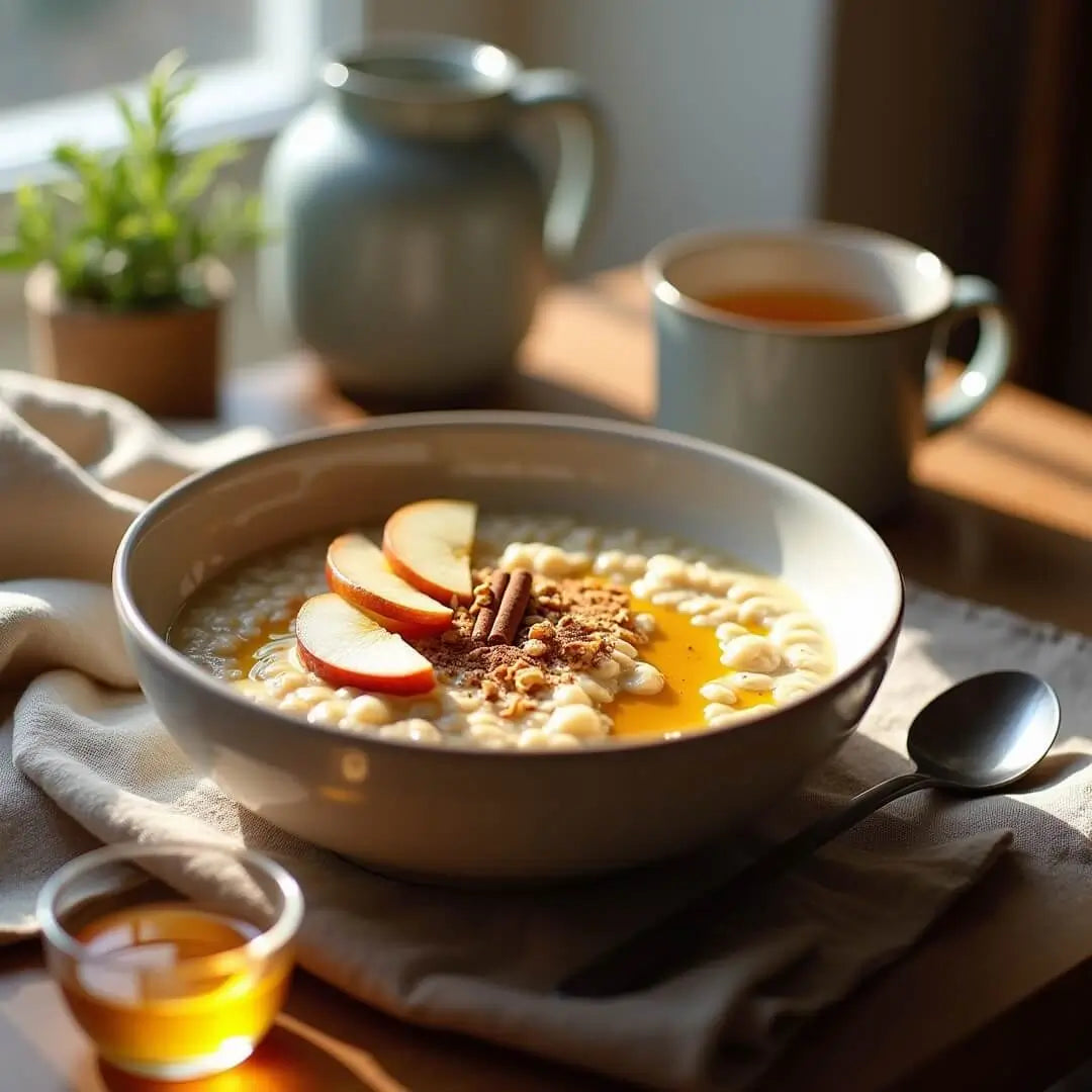 Herbstlicher Porridge mit Leinsamenöl - fitgrade.ch