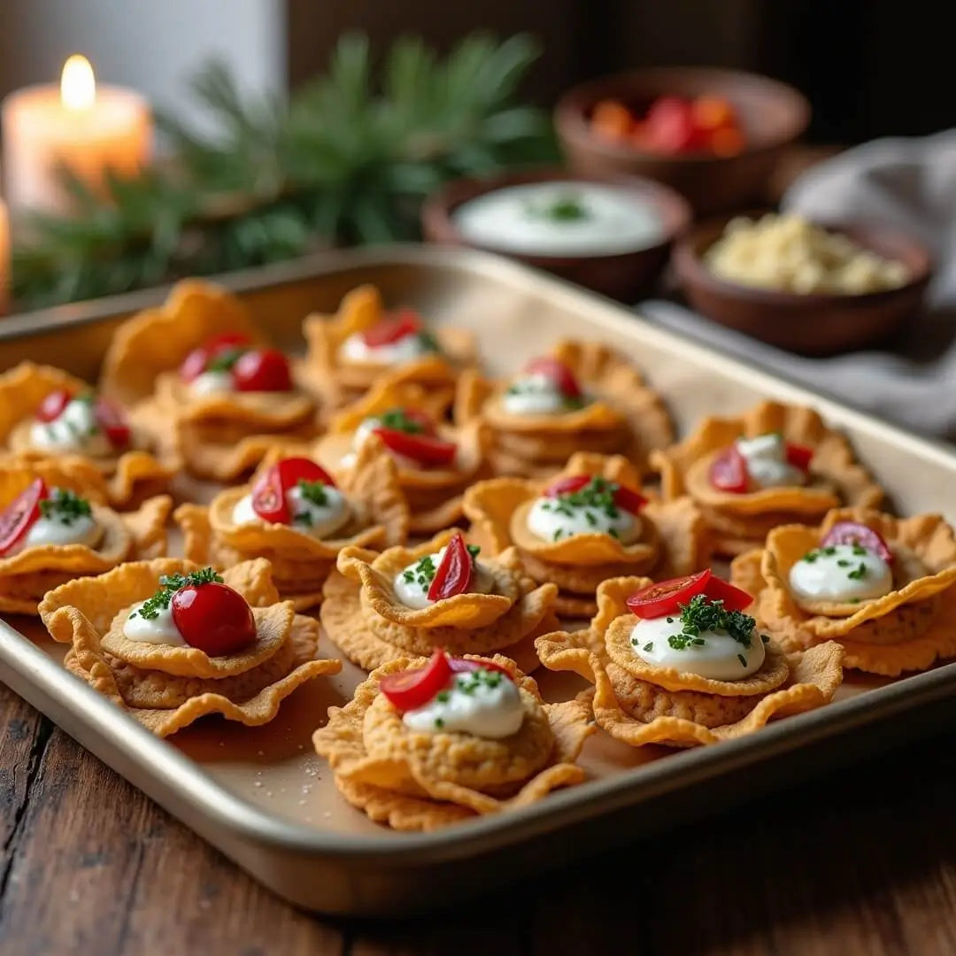 Warme Linsenchip-Canapés vom Blech - fitgrade.ch