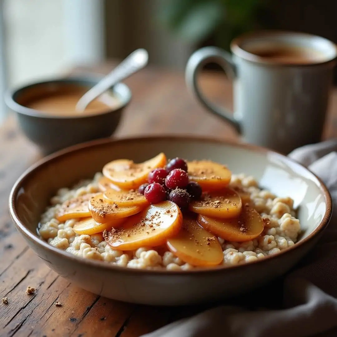 Warmes Apfel-Zimt-Frühstückstopping - fitgrade.ch