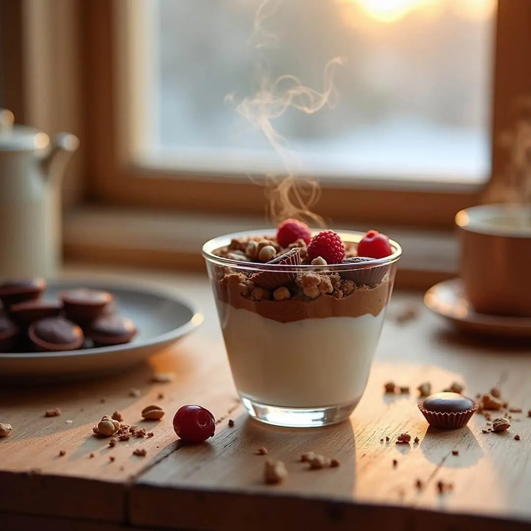 Winterliches Nut-Cup-Schichtdessert - fitgrade.ch
