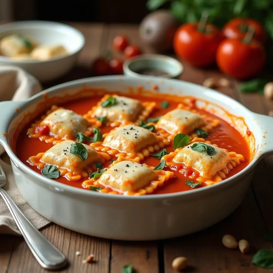 Cremiger Ravioli-Ofenauflauf - fitgrade.ch
