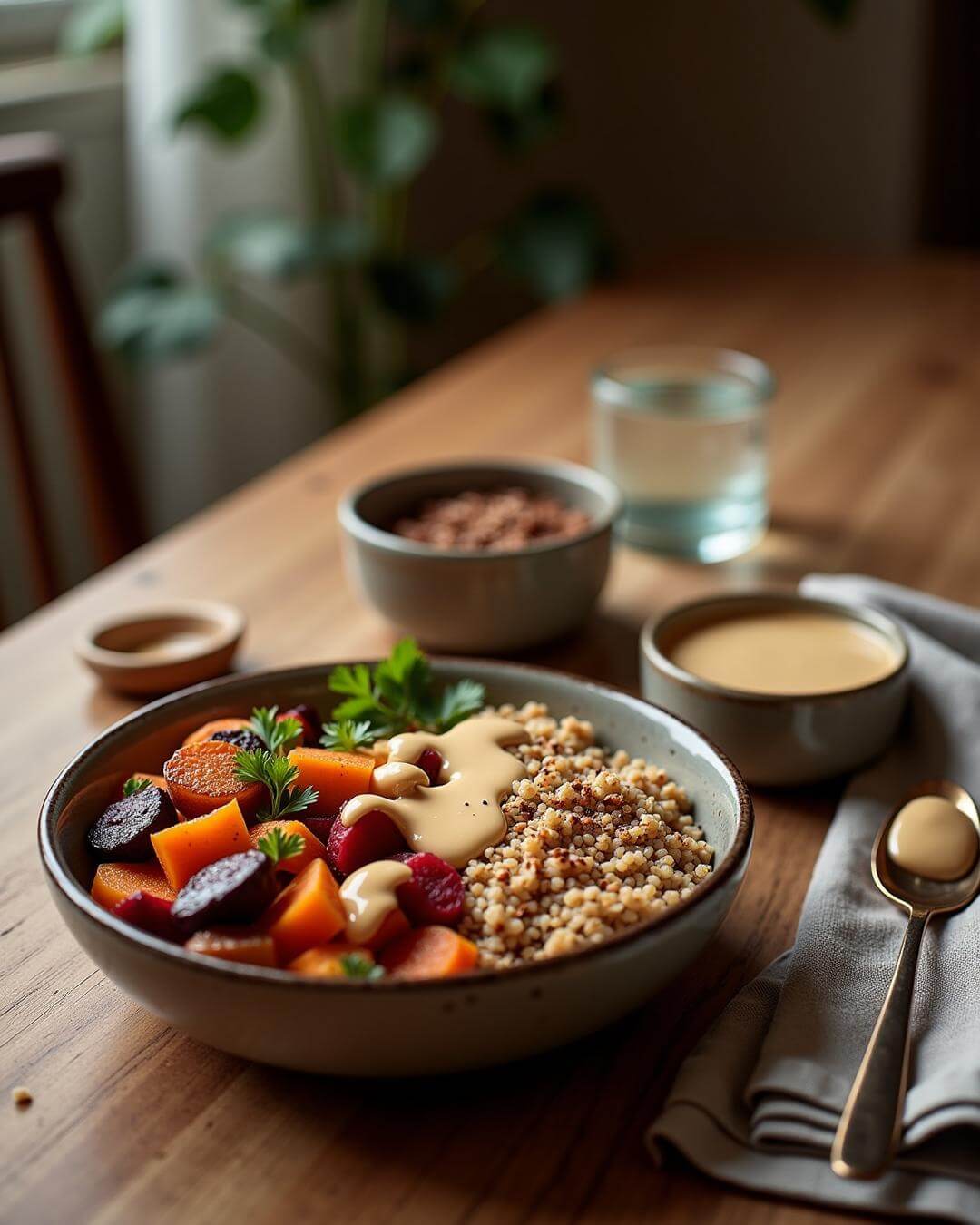 Winterliche Tahin-Gemüse-Bowl - fitgrade.ch