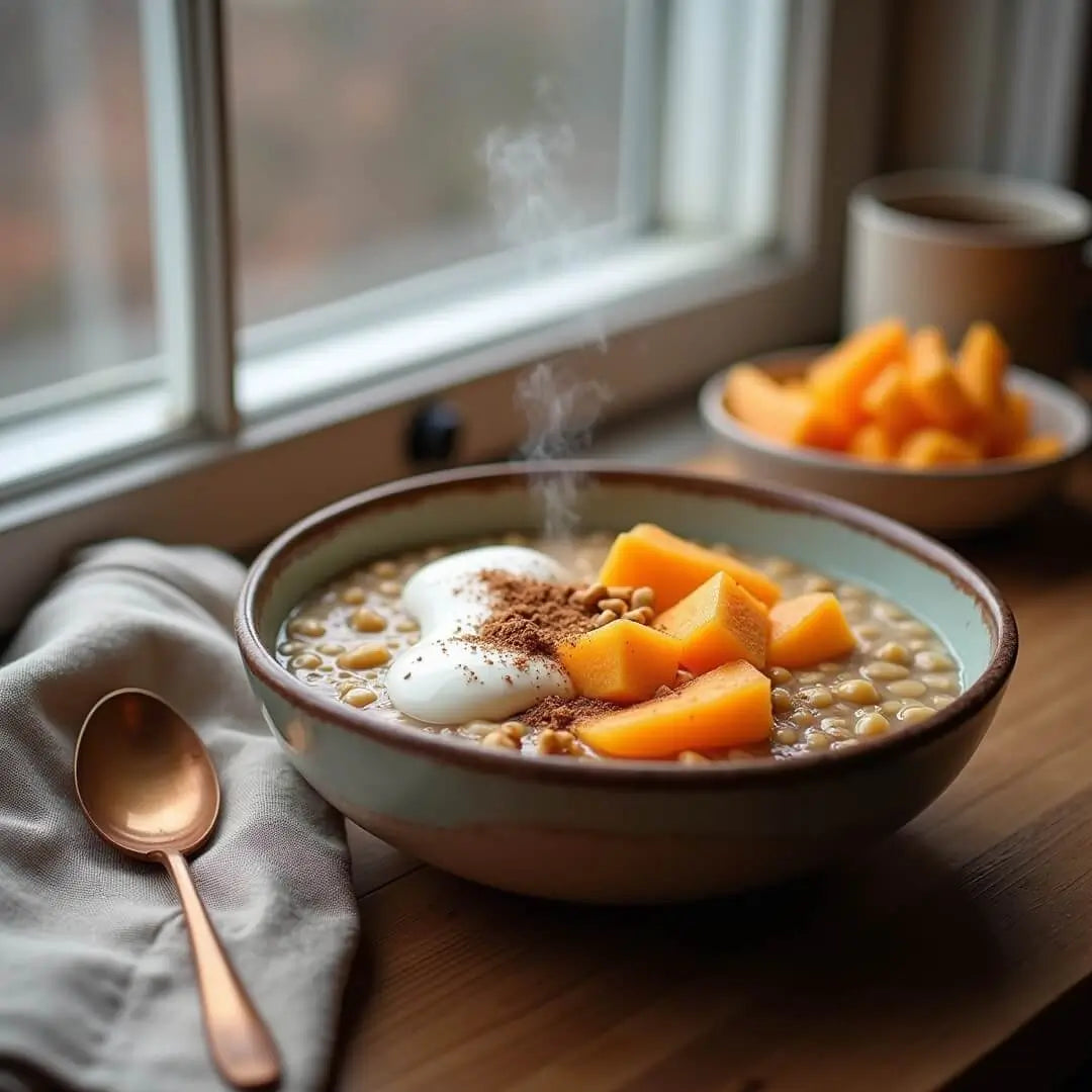 Cremiges Winter-Müesli mit Cantaloupe - fitgrade.ch