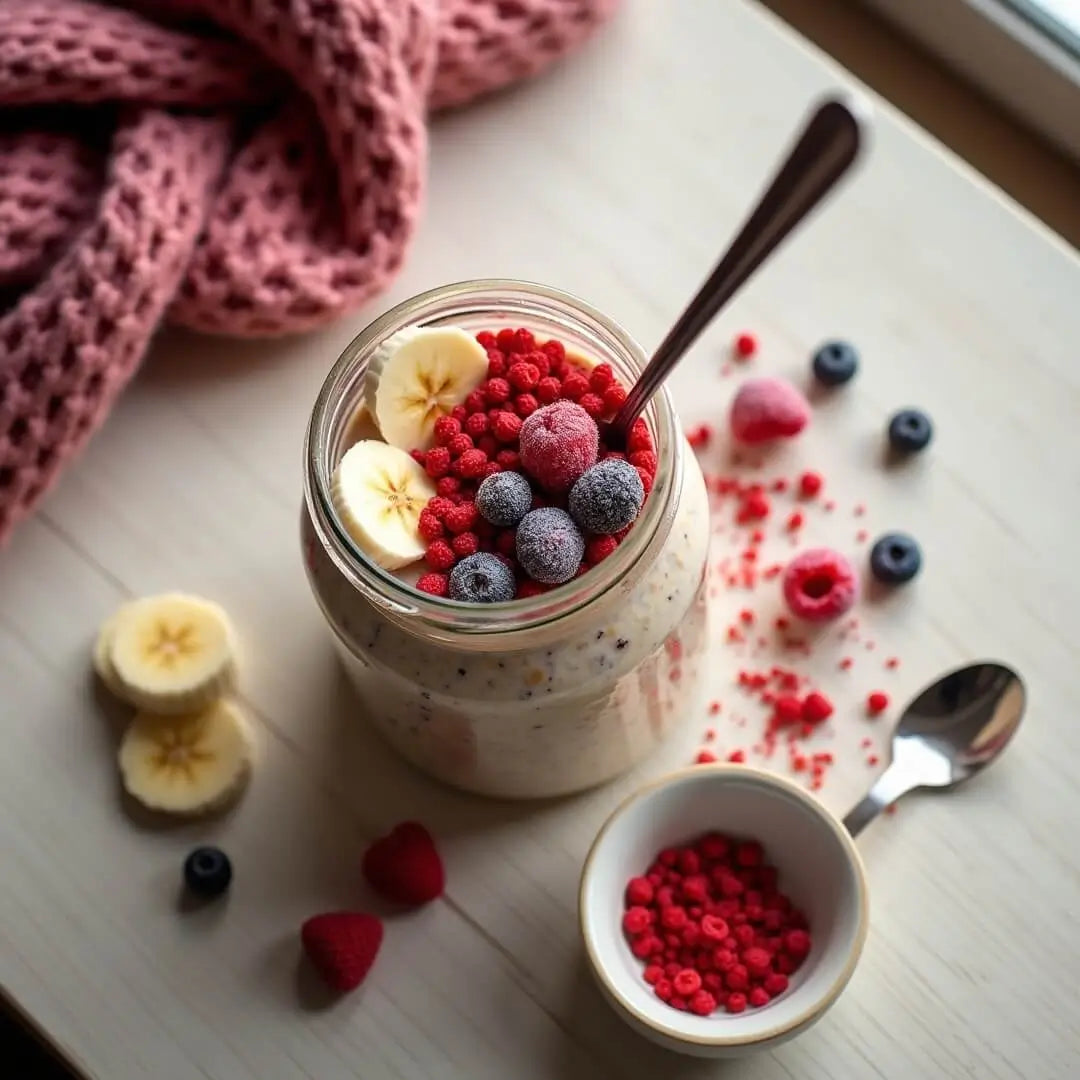 Cremige Erdbeer-Overnight-Oats - fitgrade.ch