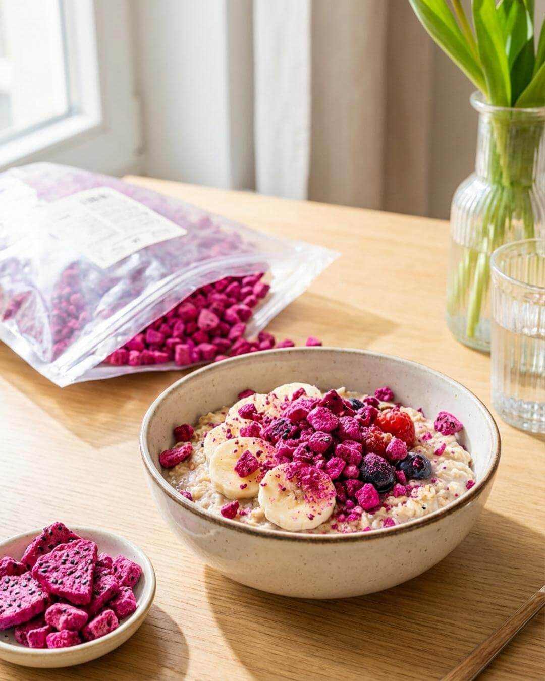 Fruchtig-knusprige Drachenfrucht-Bowl - fitgrade.ch