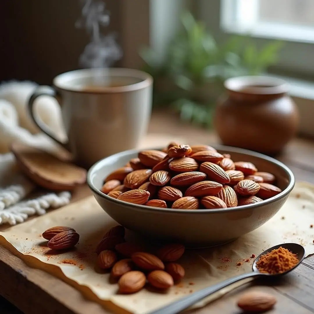 Winterlich karamellisierte Mandeln - fitgrade.ch