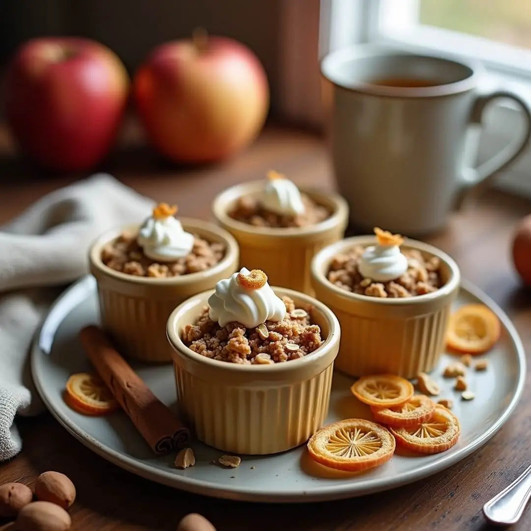 Warmer Apfelring-Crumble aus dem Ofen - fitgrade.ch