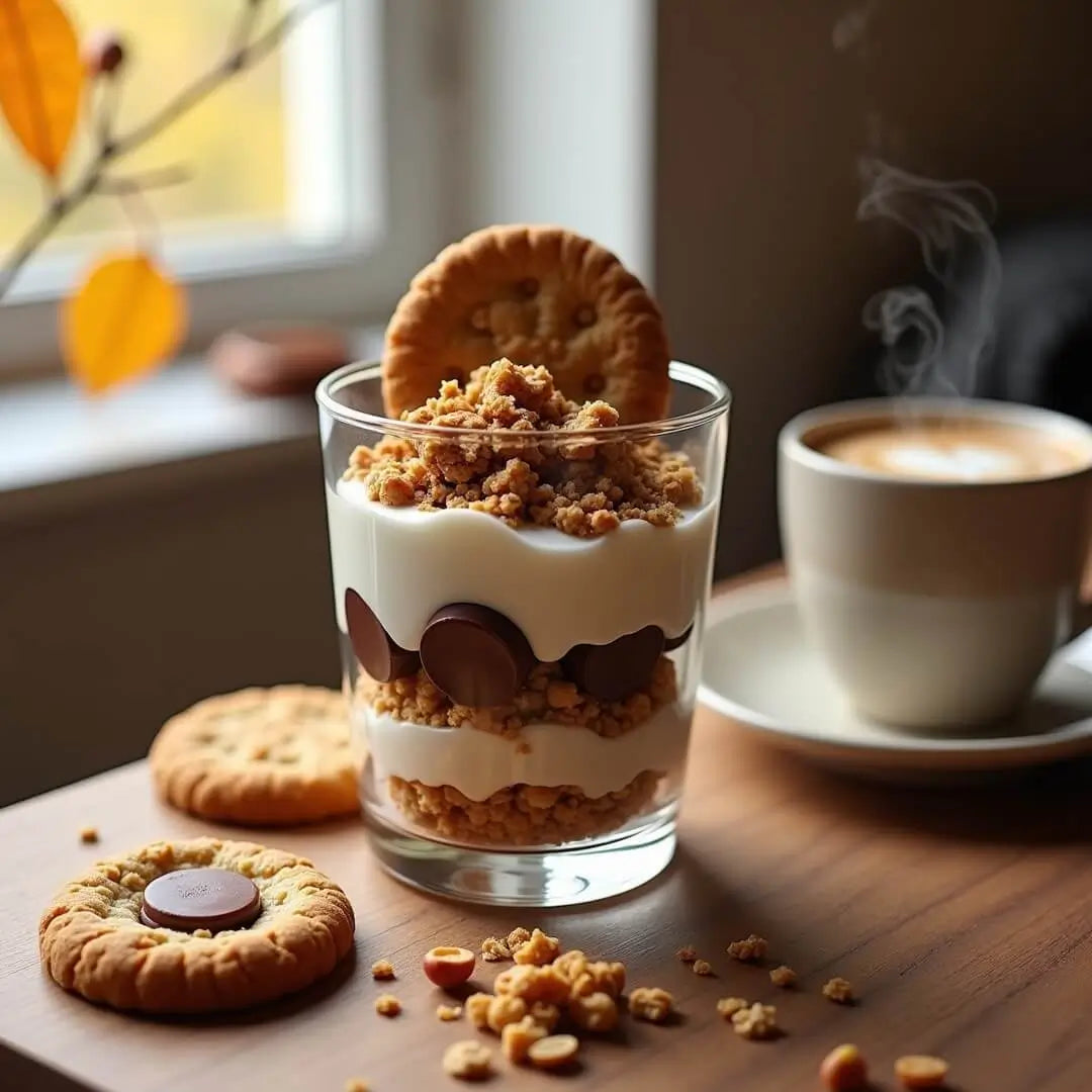 Herbstliches Doppelkeks-Dessertglas - fitgrade.ch