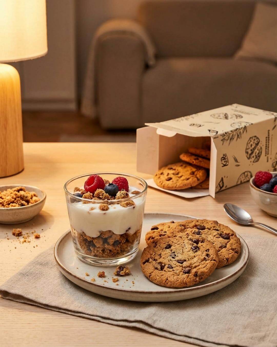 Knusprige Haferkeks-Dessert-Bowl - fitgrade.ch