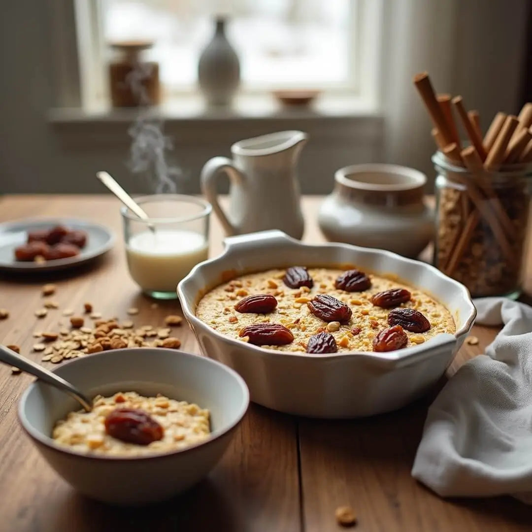Winterlicher Ofen-Porridge mit Jumbo Weinbeeren - fitgrade.ch
