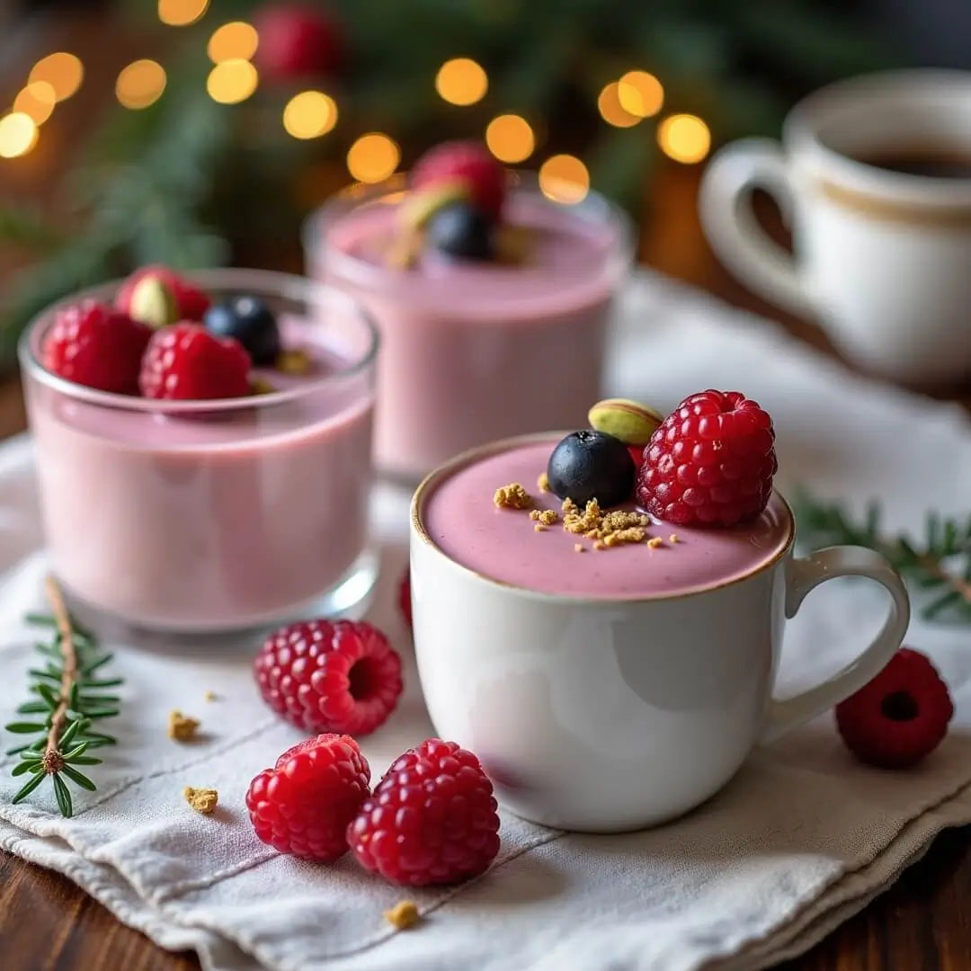 Festliche Ruby-Beeren-Desserttassen - fitgrade.ch