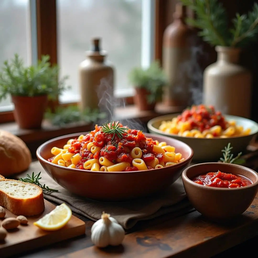 Winterlicher Aufstrich- und Pasta-Pesto aus sonnengetrockneten Tomaten - fitgrade.ch