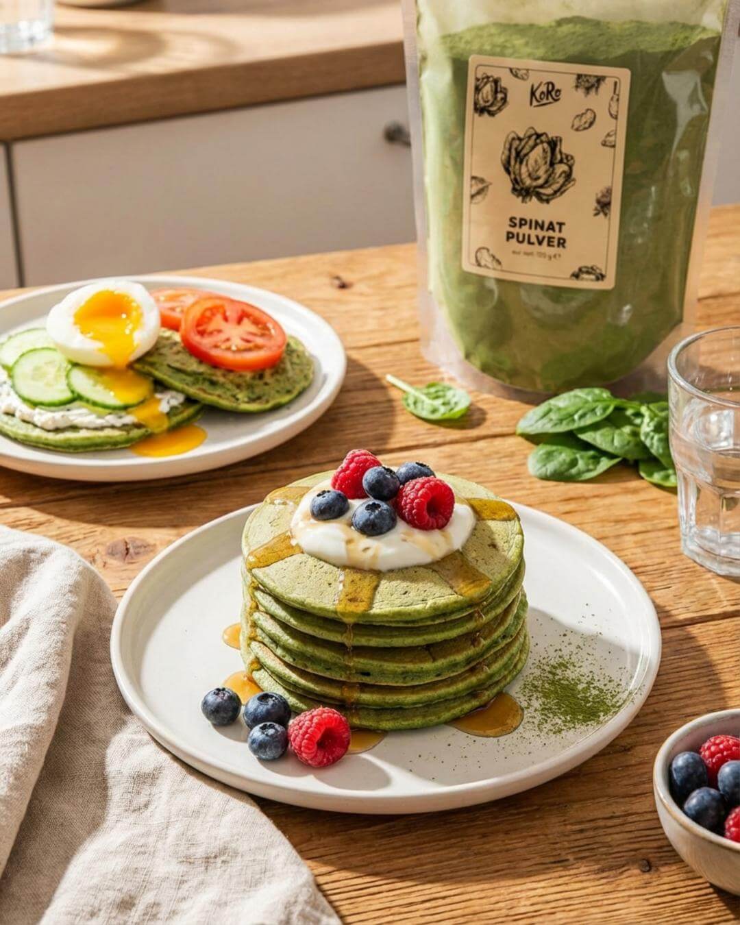 Green-Power-Spinat-Pancakes - fitgrade.ch