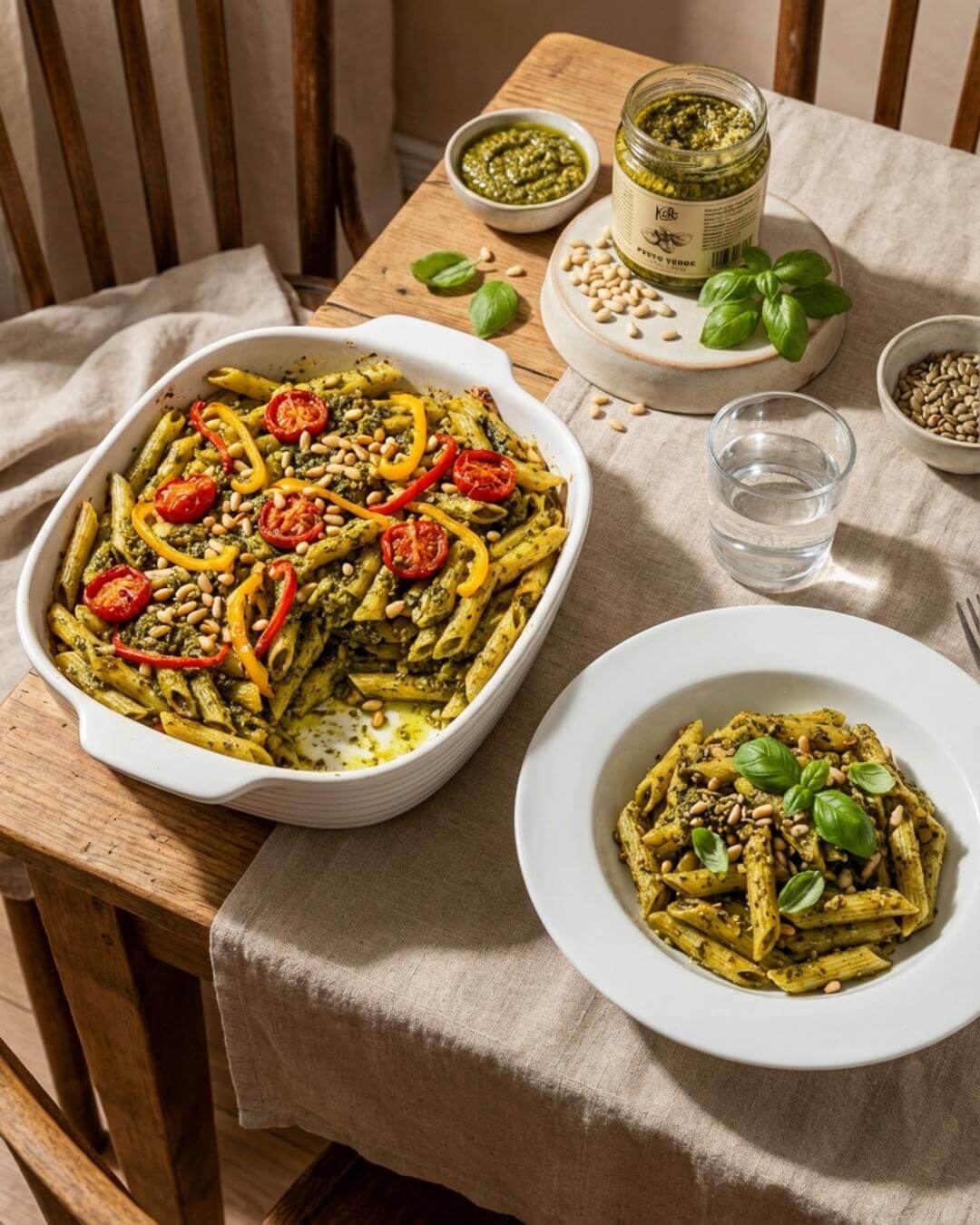Cremige Pesto-Ofenpasta - fitgrade.ch