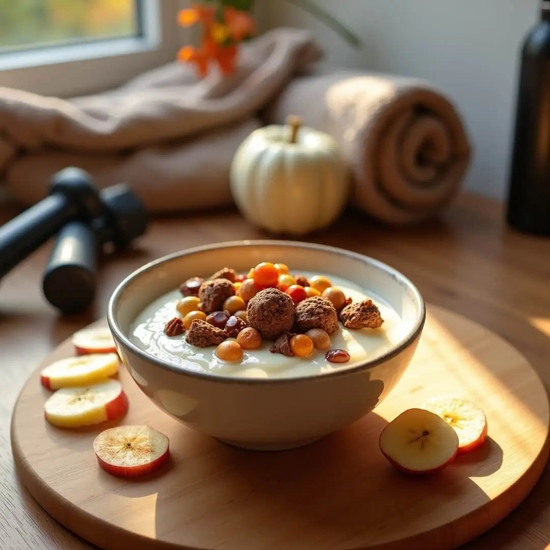 Protein-Dessert-Bowl mit Peanut-Crunch - fitgrade.ch