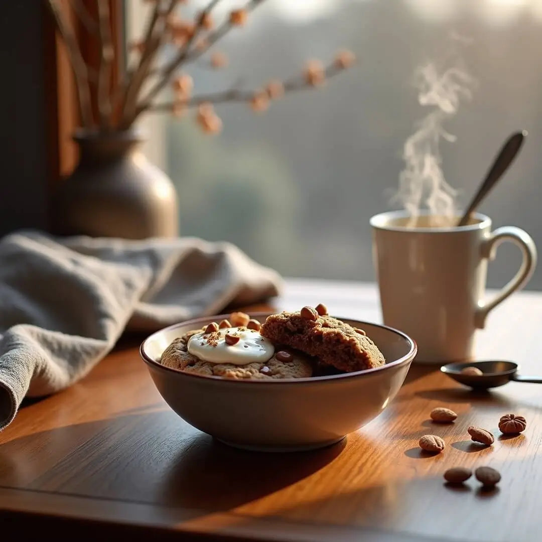 Warme Protein-Cookie-Bowl - fitgrade.ch