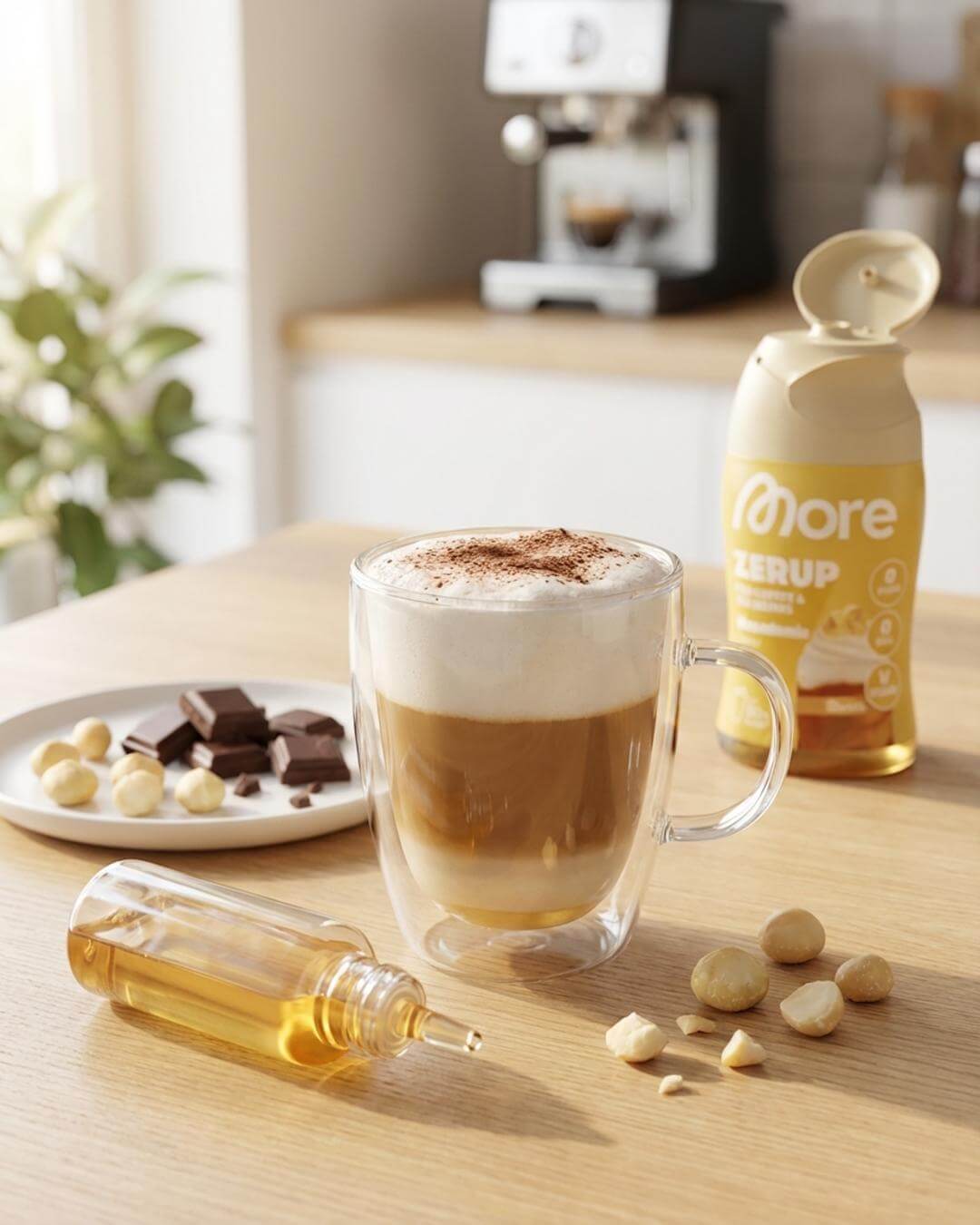 Cremiger Macadamia-Latte ohne Zucker - fitgrade.ch