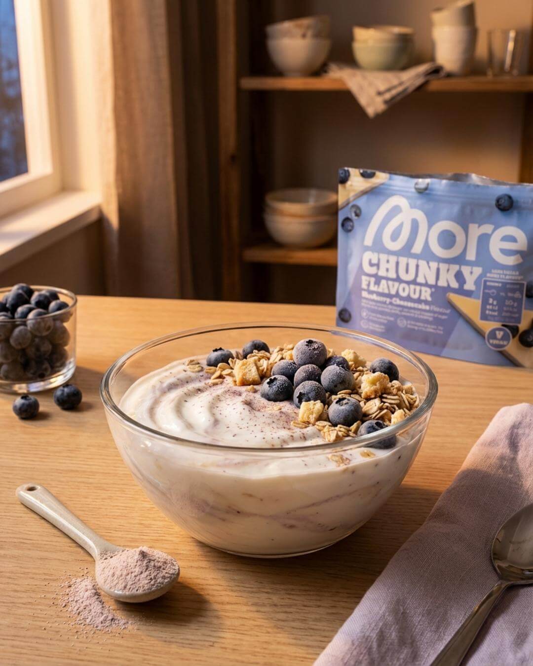 Blueberry-Cheesecake-Quarkdessert - fitgrade.ch