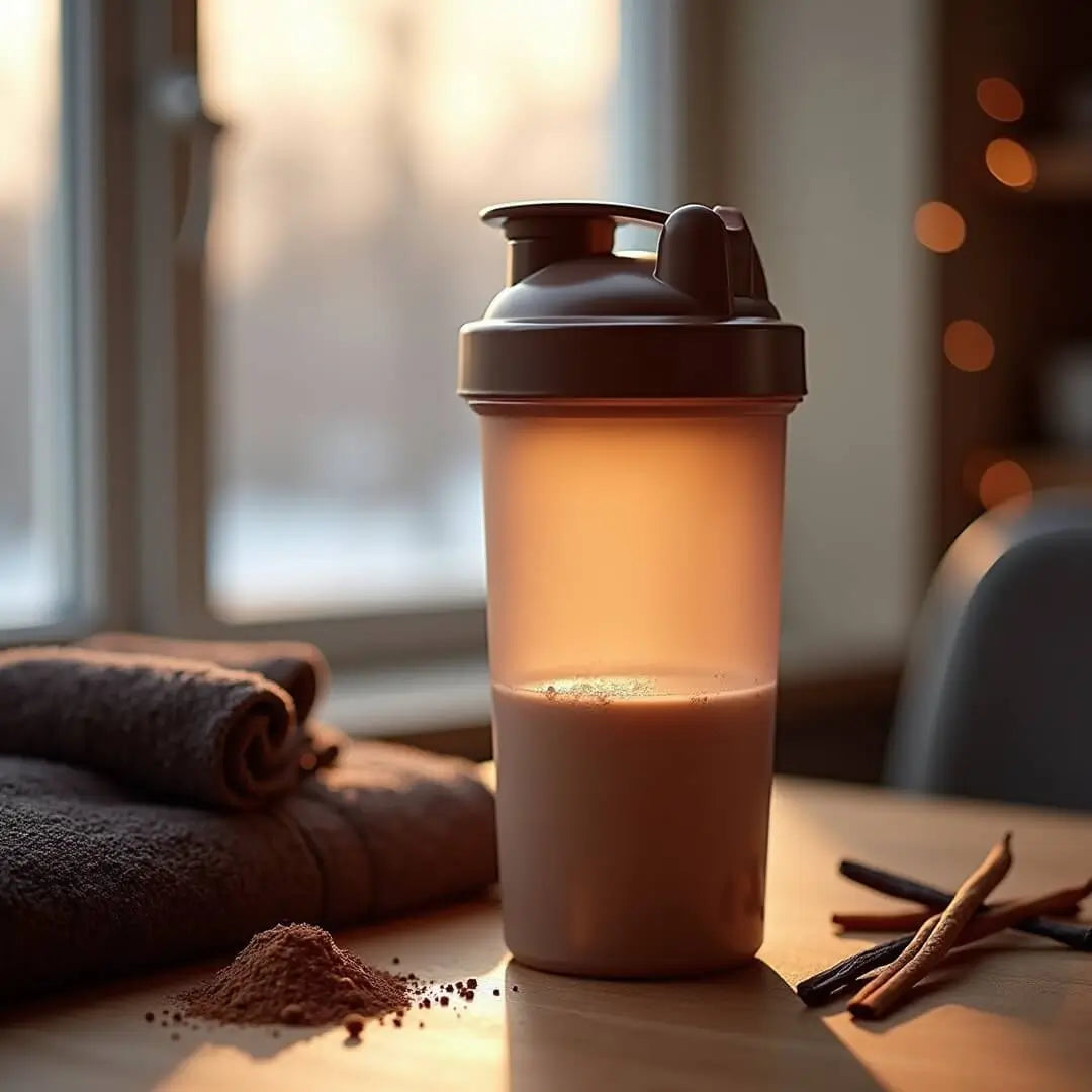 Cremiger Winter-Proteindrink aus dem Shaker - fitgrade.ch