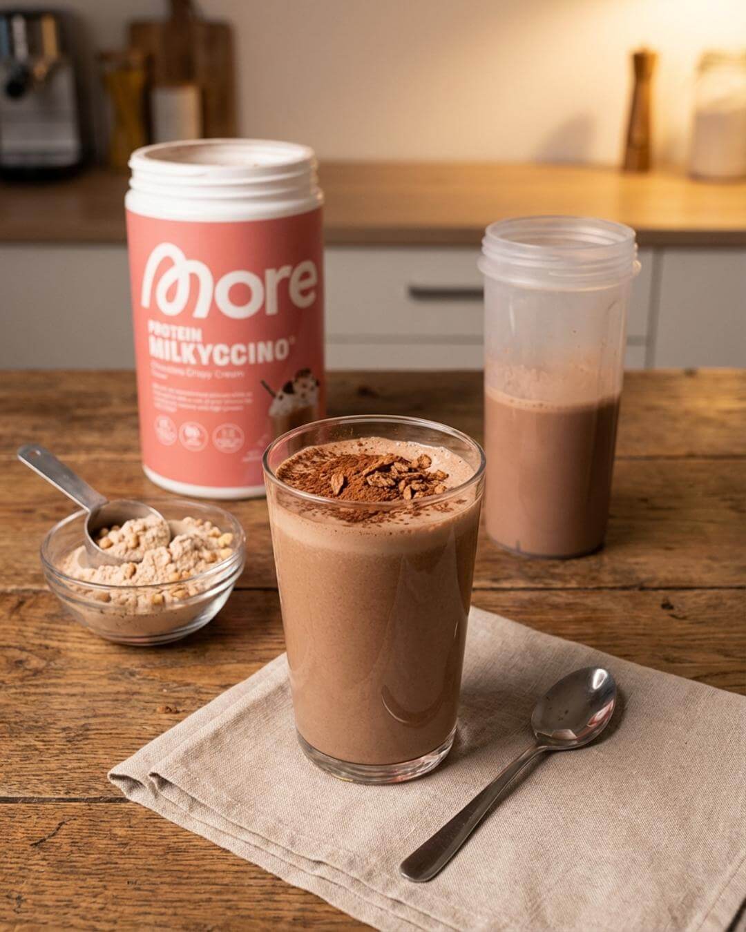 Schokoladiger Milkyccino-Abendshake - fitgrade.ch