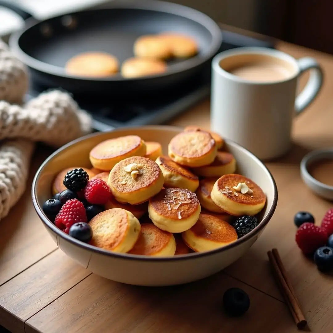 Gemütliche Protein-Pancake-Bites im Schälchen - fitgrade.ch