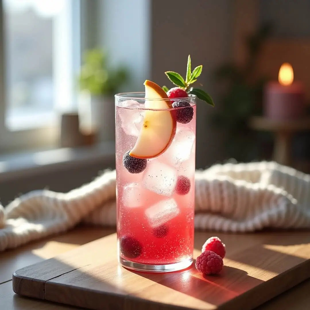 Winterlicher Zero-Sirup-Mocktail mit Beeren und Zitrus - fitgrade.ch